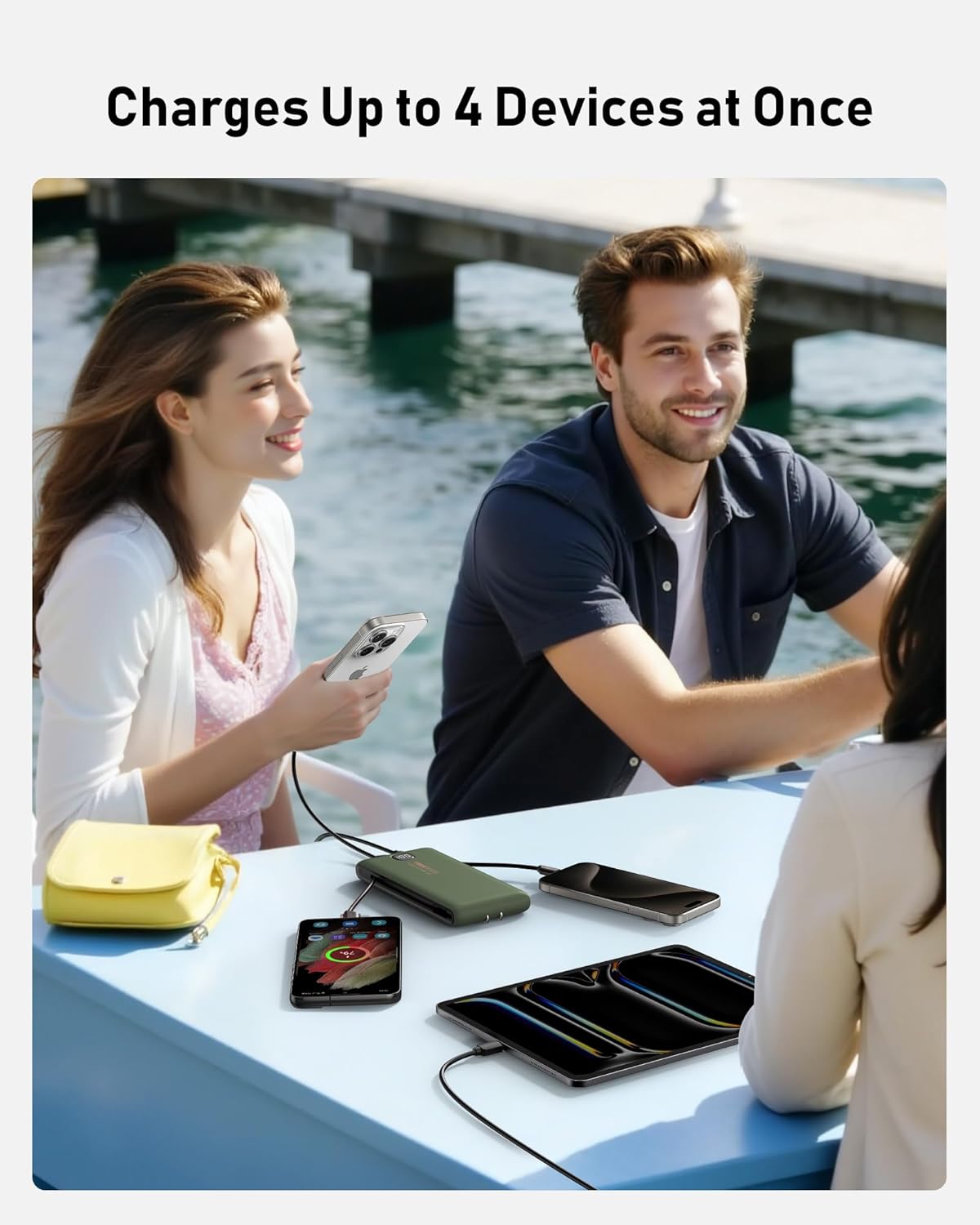 Portable Charger Power Bank Built in Cables and Wall Plug, 10000mAh iPhone Battery Pack Fast Charging, USB C External Slim Power Bank, Travel Essentials Compatible with iPhone 17 16 15 14 13 iPad - Image 7