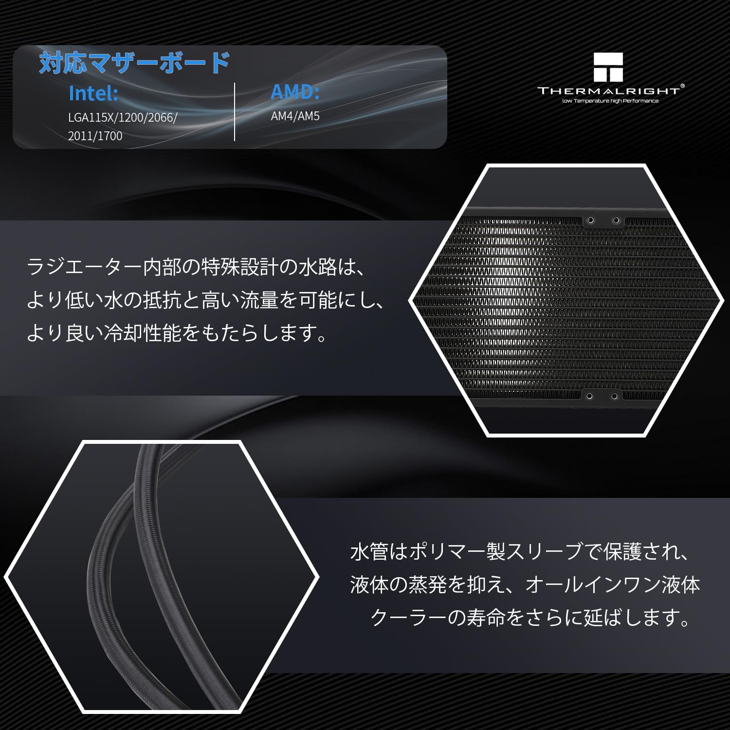 Amazon.co.jp: Thermalright FW SE 360 ARGB ブラック CPU AIO