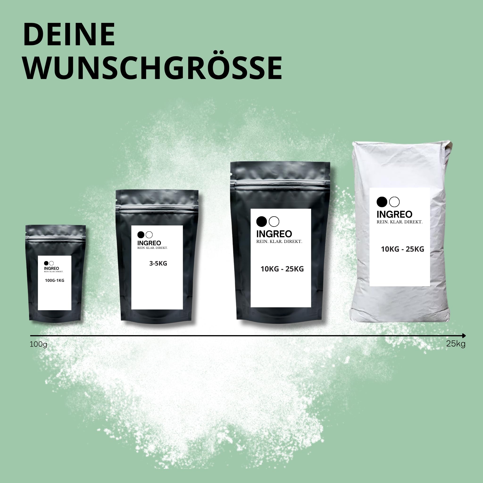 Vitamin C Pulver (Ascorbinsäure, 40–100 Mesh) – 100% rein ohne Zusätze | Hochdosiertes Antioxidans, vegan | Abgefüllt in Hamburg nach HACCP-Standard (10kg (10x1kg))