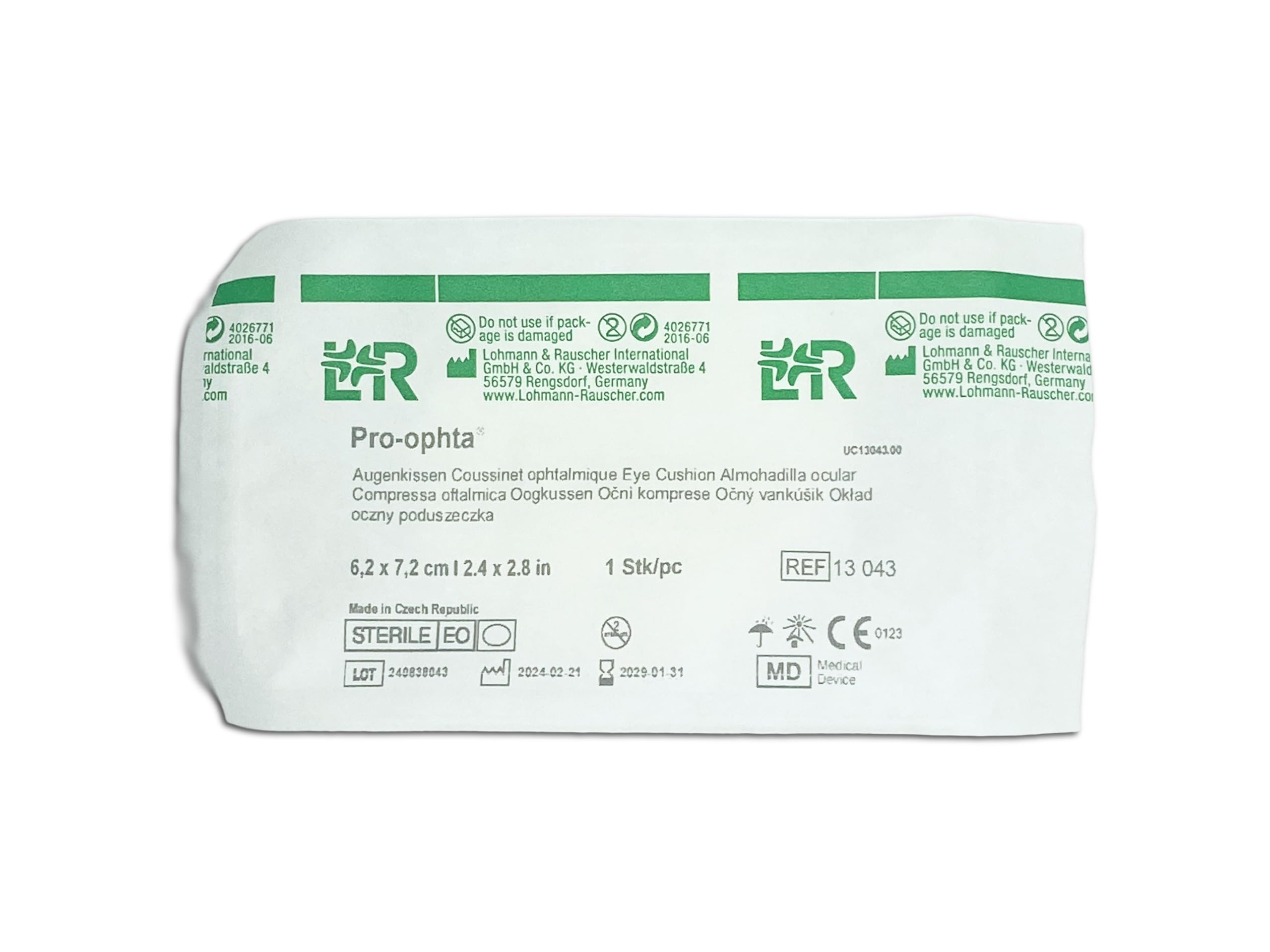 Lohmann & Rauscher, Pro-ophta Augenkissen 6,2x7,2cm (25-er pack)