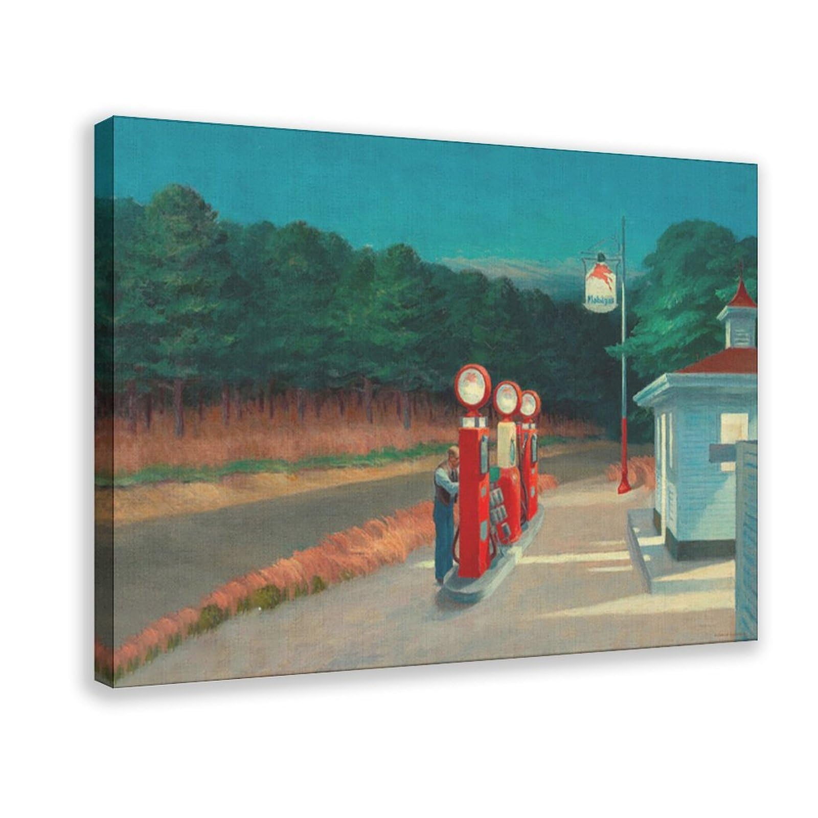 PHTHDB Gas by Edward Hopper Painting Canvas Poster Office Decor Gift