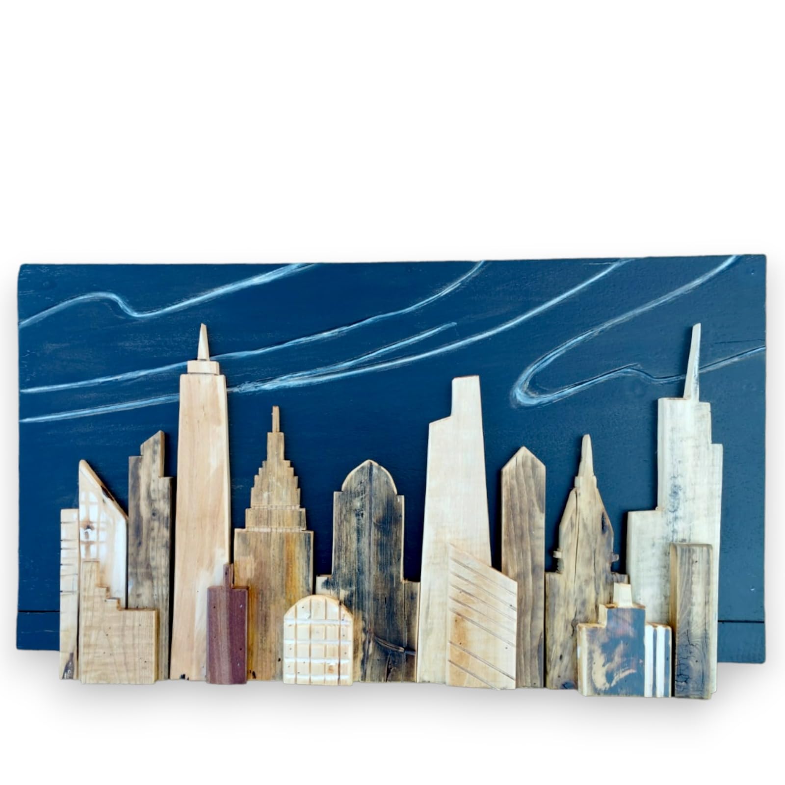 Quadro Skyline New York tableau design urbain salon contemporain
