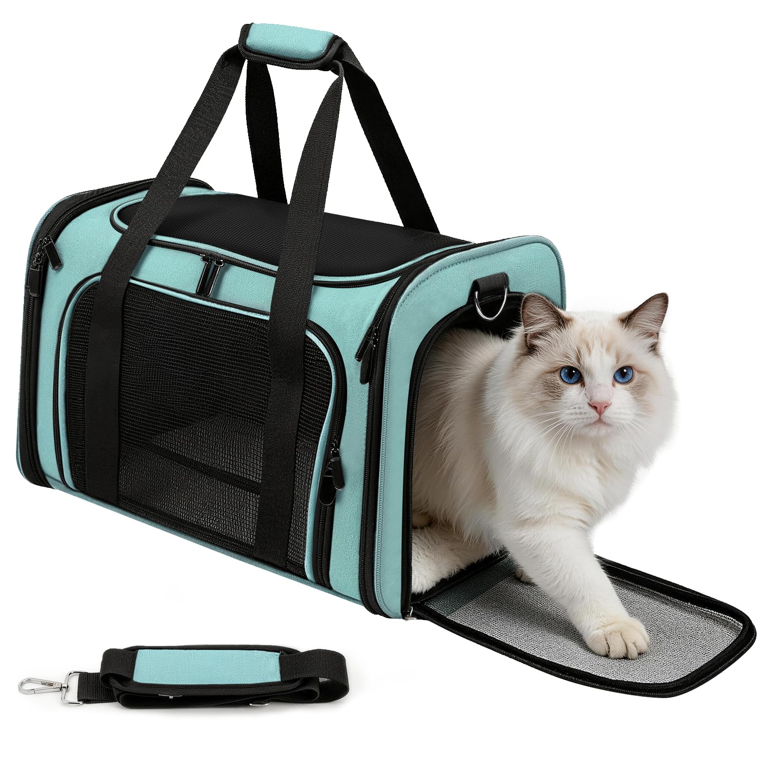 Cat Carrier Soft, Dog Carriers for Small Dog/Large Cat (Up to 16lb)