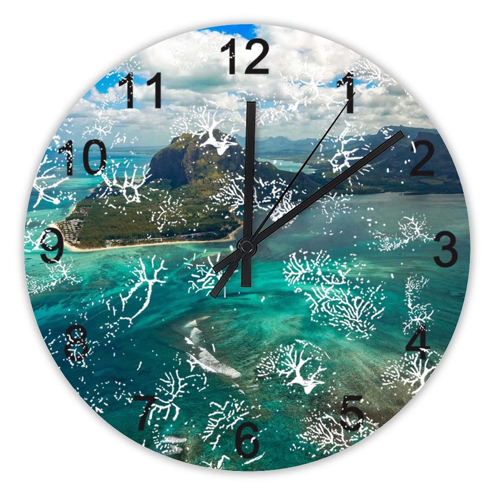 Horloge murale sans tic-tac silencieuse 40,6 cm grand format
