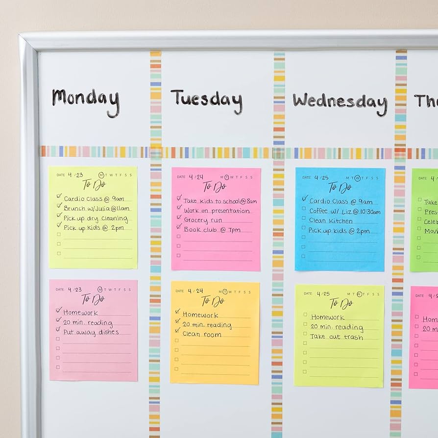 366日ストラップ・ファイル Amazon.com : Paper Junkie 6 Pack Small to Do List Sticky