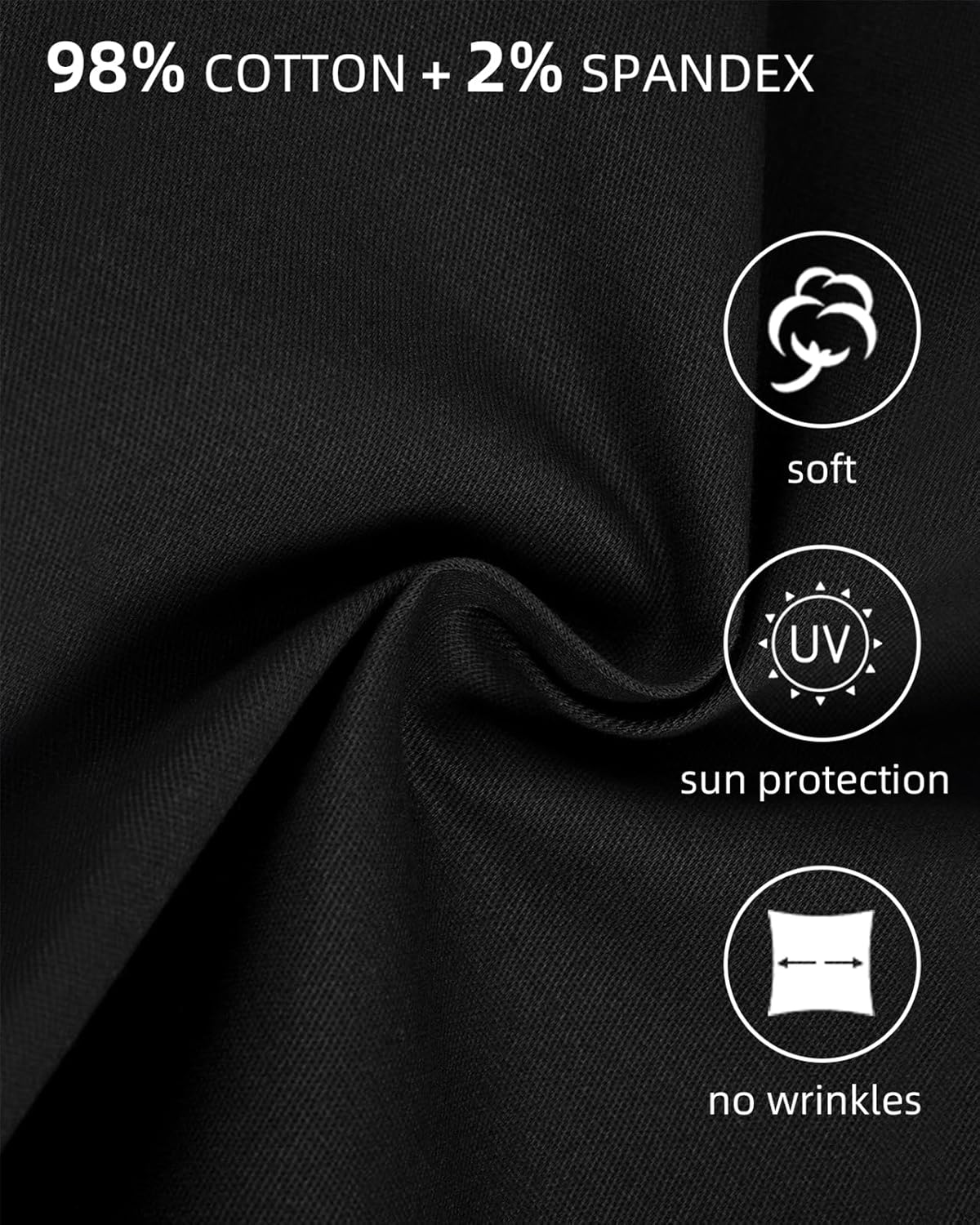 Mens Cargo Shorts Outdoor Hiking Casual Shorts for Men Relaxed Fit Cotton Shorts with Pockets - Image 6