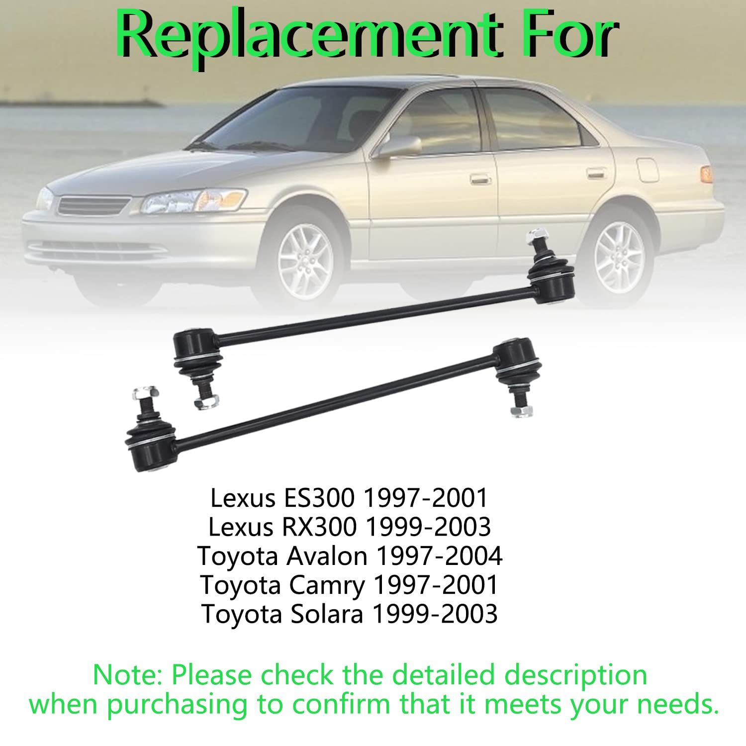 Barra Estabilizadora Delantera Para Lexus ES300, RX300