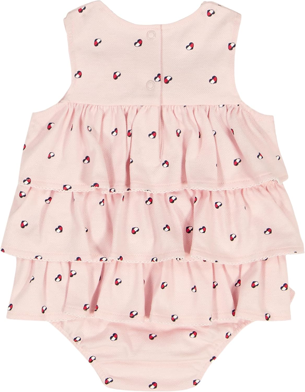 Tommy Hilfiger Baby Girls' 2-Piece Bubble Sunsuit with Headband