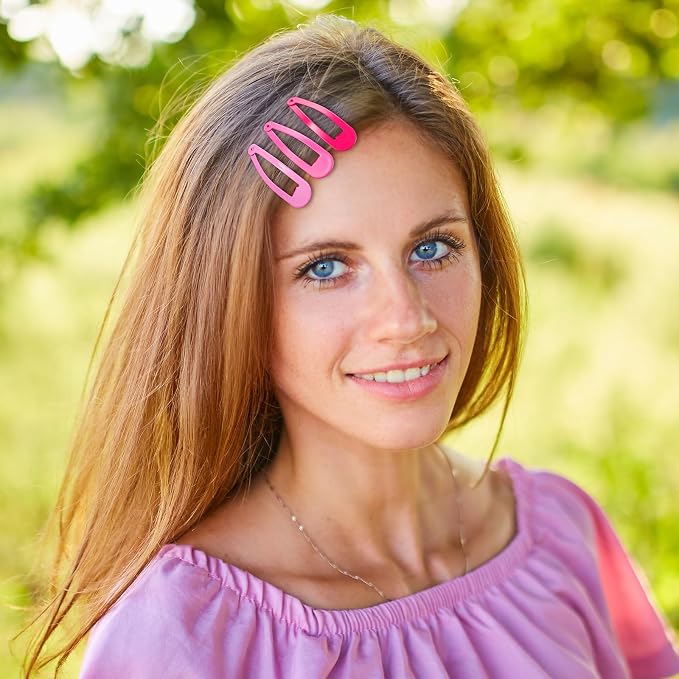 150 pinzas para cabello coloridas con estuche miniatura 6