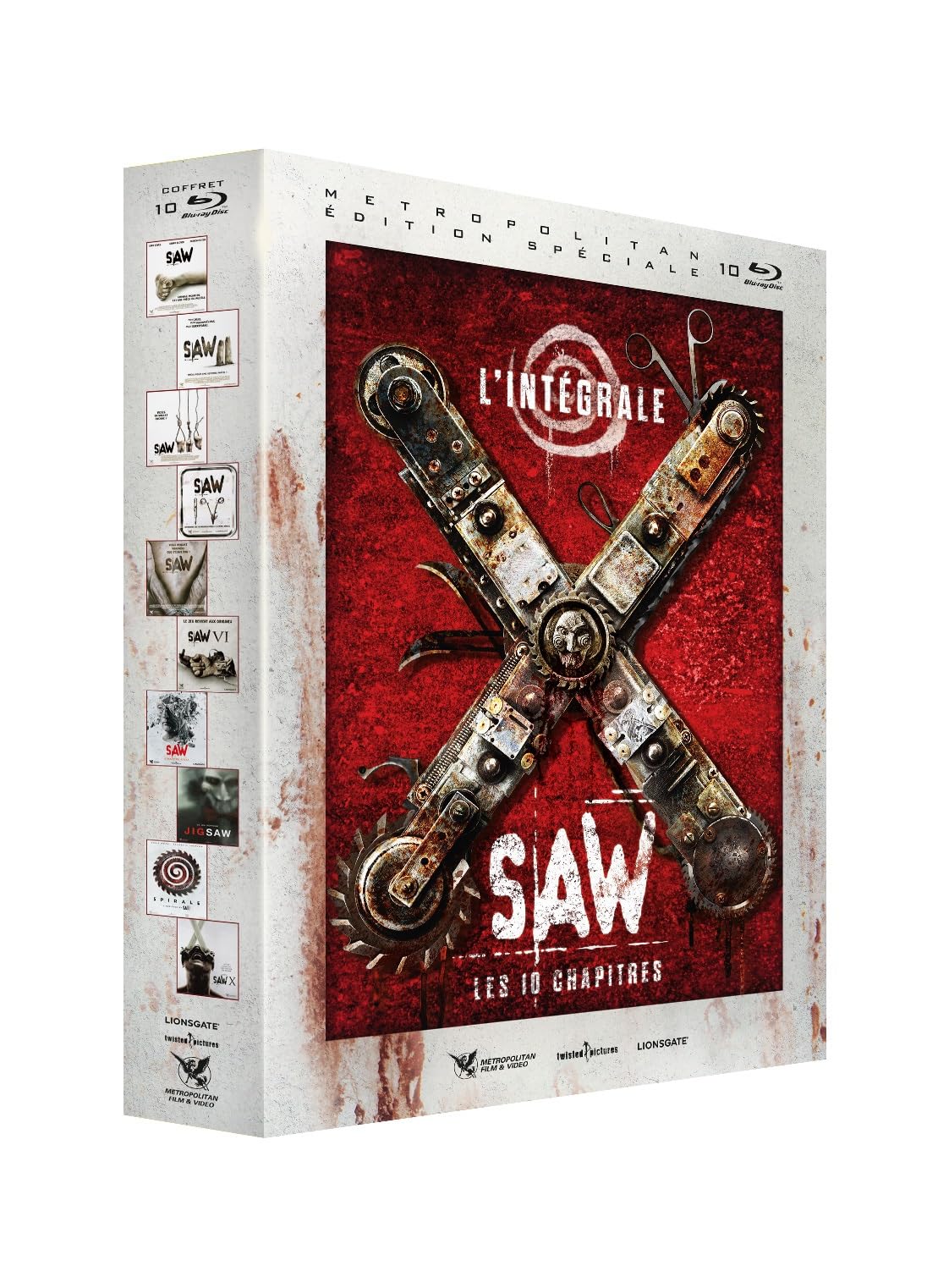 COFFRET INTEGRALE SAW - 10 FILMS - BLU-RAY