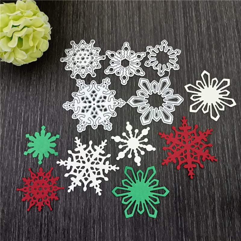 CPEI Christmas Snowflake Metal Die Cuts for Card Making Metal Cutting Dies for Scrapbooking Paper Crafting DIY Embossing