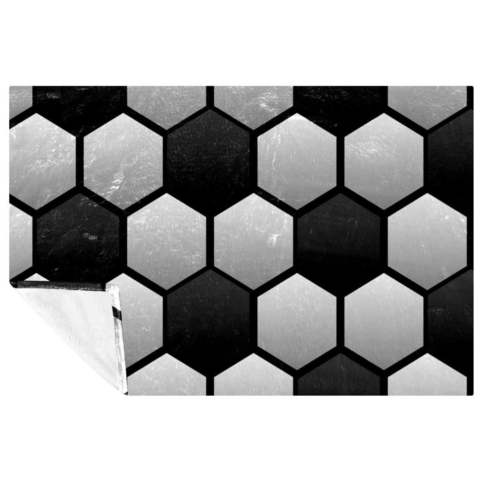 Couverture de football plaid chaud gris foncé 150x100 cm pour lit