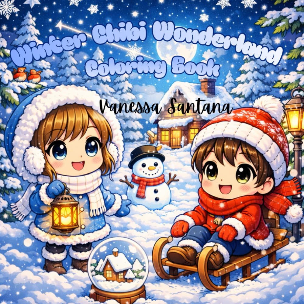 Winter Chibi Wonderland: Coloring Book