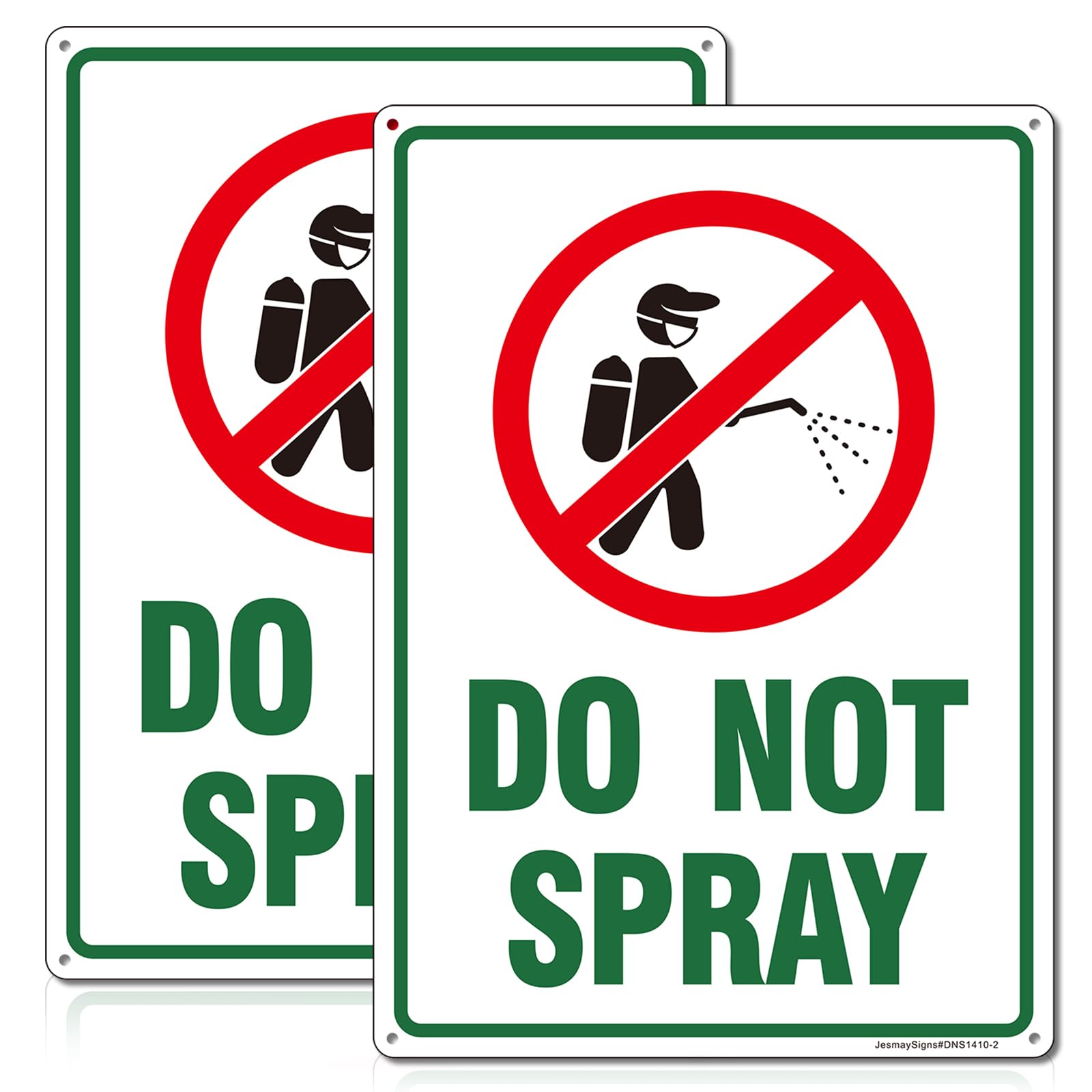 Do Not Spray Sign, No Spray Pesticide Sign, Outdoor No Pesticide Yard Sign,2Pack -14"x10" Rust Free Reflective Aluminum, Fade Resistant, UV Protected,