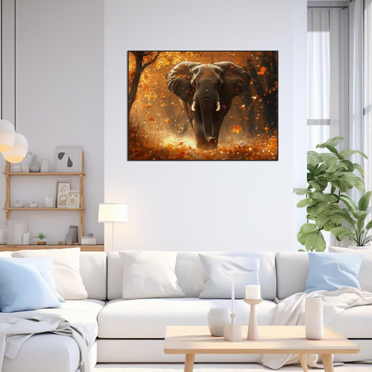 Puzzle 6000 Pezzi Elefanti Puzzle Classici per Gioco Familiare, n-91 | Impossibile Puzzles, Intrattenimento Creativo, Rilassamento Intelligence, Regalo per Amore e Amico, Decorazioni Casa, Autunno