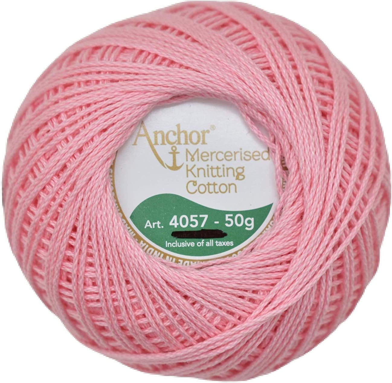 HUNNY- BUNCH Anchor Mercerized Premium Knitting Crochet Cotton Thread Yarn Balls for Knitting, Weaving, Embroidery and Craft Making Fast Color (Pack of 2 Rolls, Shade no. 50)