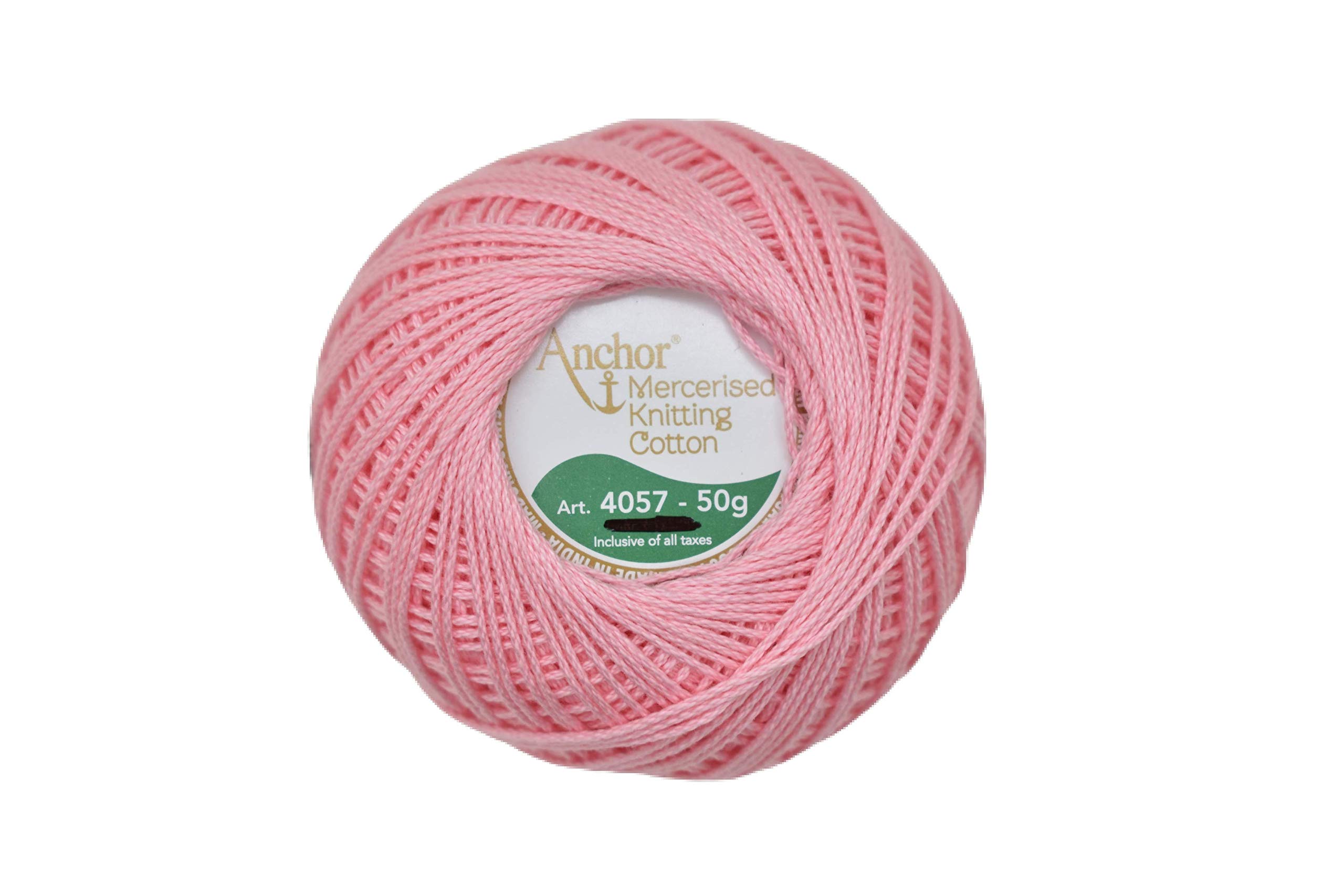 HUNNY- BUNCH Anchor Mercerized Premium Knitting Crochet Cotton Thread Yarn Balls for Knitting, Weaving, Embroidery and Craft Making Fast Color (Pack of 2 Rolls, Shade no. 50)