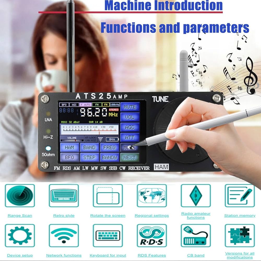 Amazon.co.jp: DSP フルバンド受信機 ATS25‑AMP 周波数スペクトラム