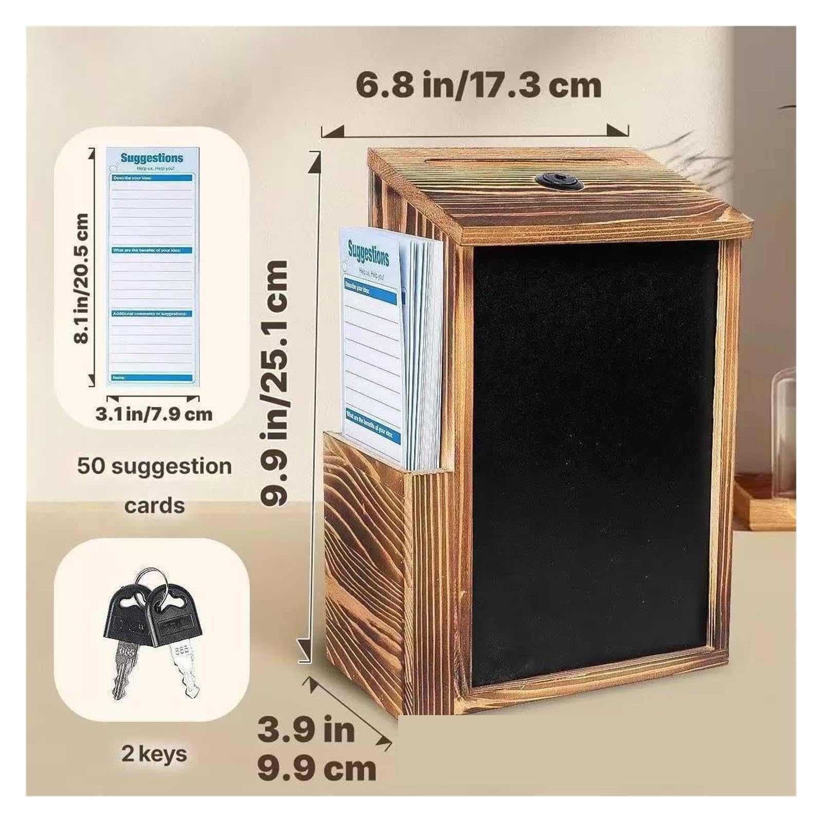 buzón de sugerencias Madera para Buzones