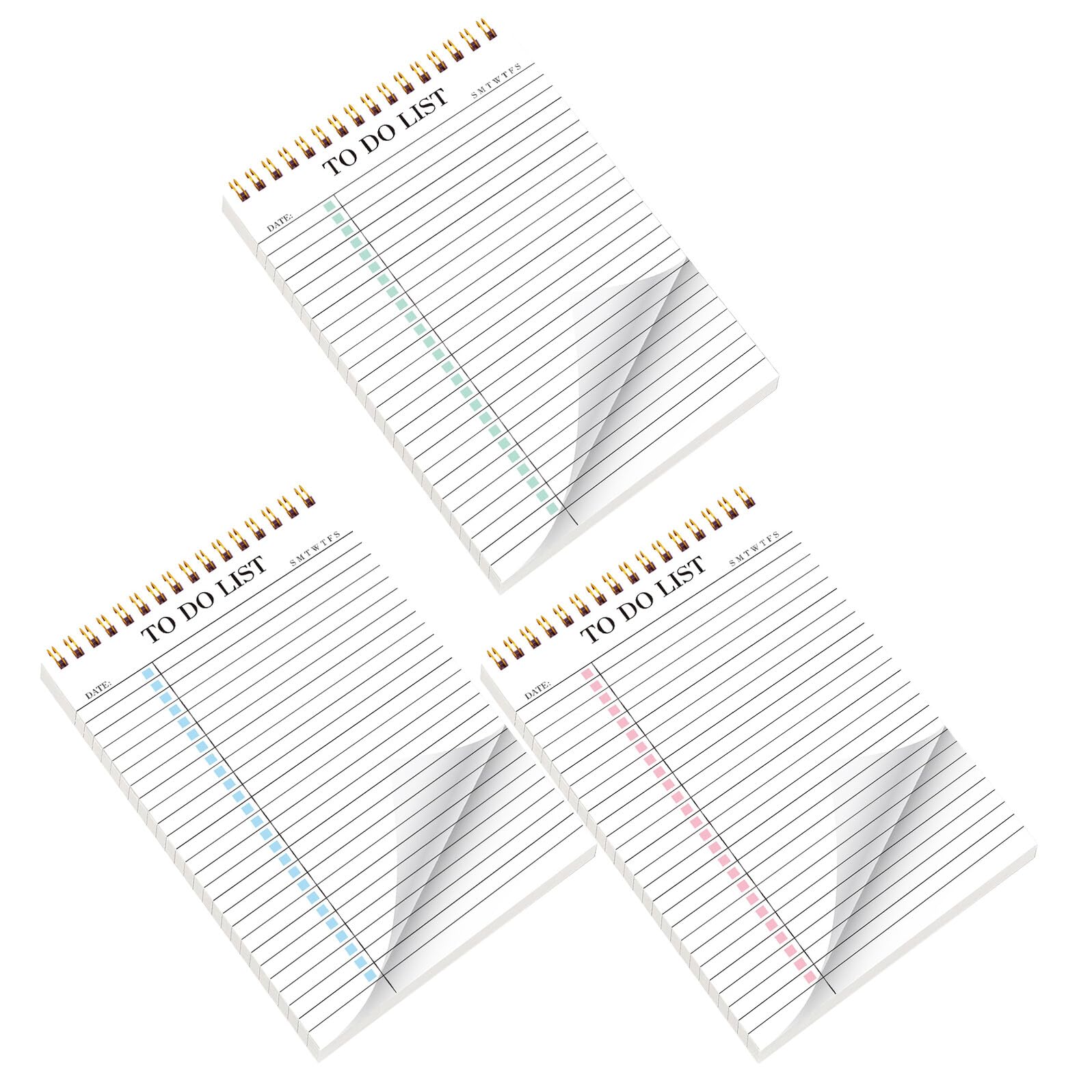 NUOBESTY 3stücke To-do-listen-notizblock mit Tagesplaner-notizblock Wochenplaner-abreißblock und Produktivitäts-notizblock Inklusive Checklisten-notizblock und Terminplaner-notizbuch als Pe
