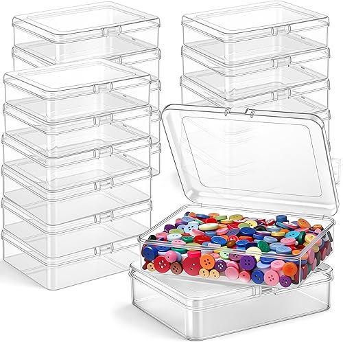 Miniatura 17 de Jetec 6 Piezas Contenedores Mini de Plástico Transparente para Almacenamiento de Cuentas para Recolectar Artículos Pequeños, Cuentas, Joyas