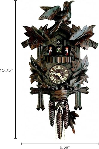 Miniatura 2 de Hekas Cuco Reloj Cuatro Hojas, Alimentación Pájaros, Nido KA 3688