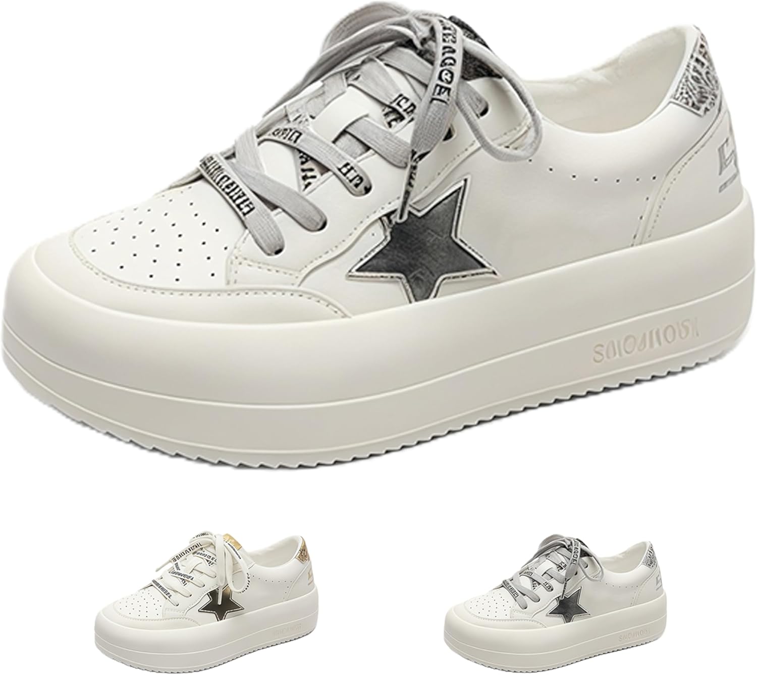 Y2K Aesthetic Women's Sneakers - Genuine Leather Comfort