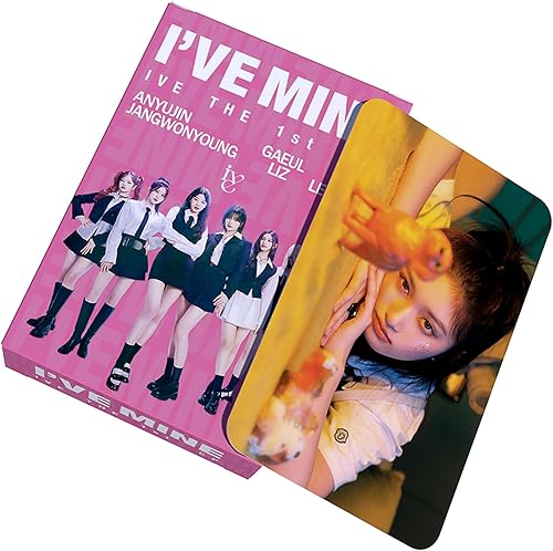Miniatura 7 de IVE I'VE MINE - Juego de 55 tarjetas fotográficas de álbum de Kpop Merch Lomo para niños y niñas