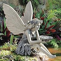MBVBN Outdoor Garden Fairy Statue - Realistic Resin Angel Figurine for Lawn, Patio, Yard Decor & Housewarming Gifts