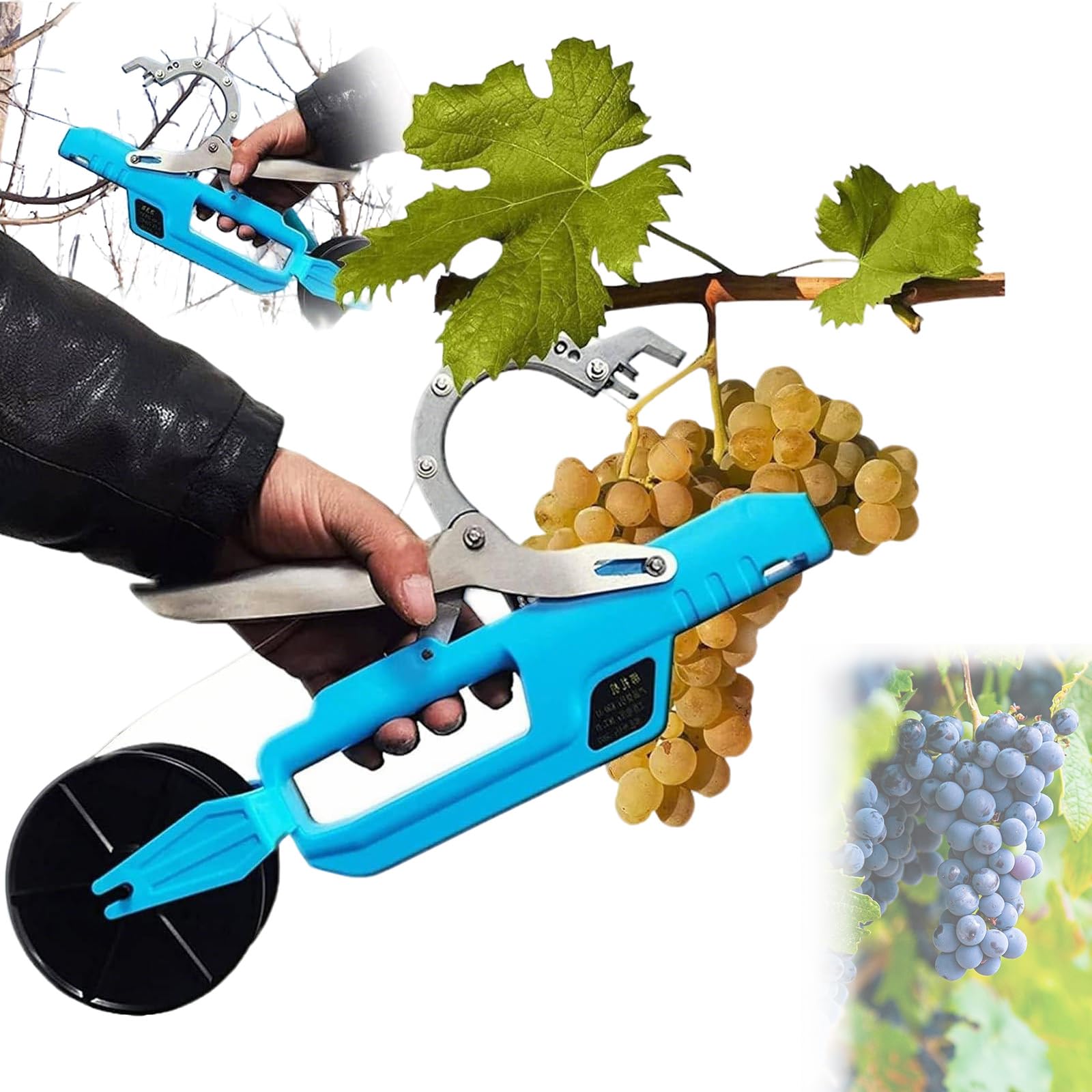 Máquina eléctrica para atar plantas, herramienta eléctrica profesional para agrupar viñedos, máximo 50 mm de diámetro, para frambuesas, tomates, máquina de encuadernación de plantas