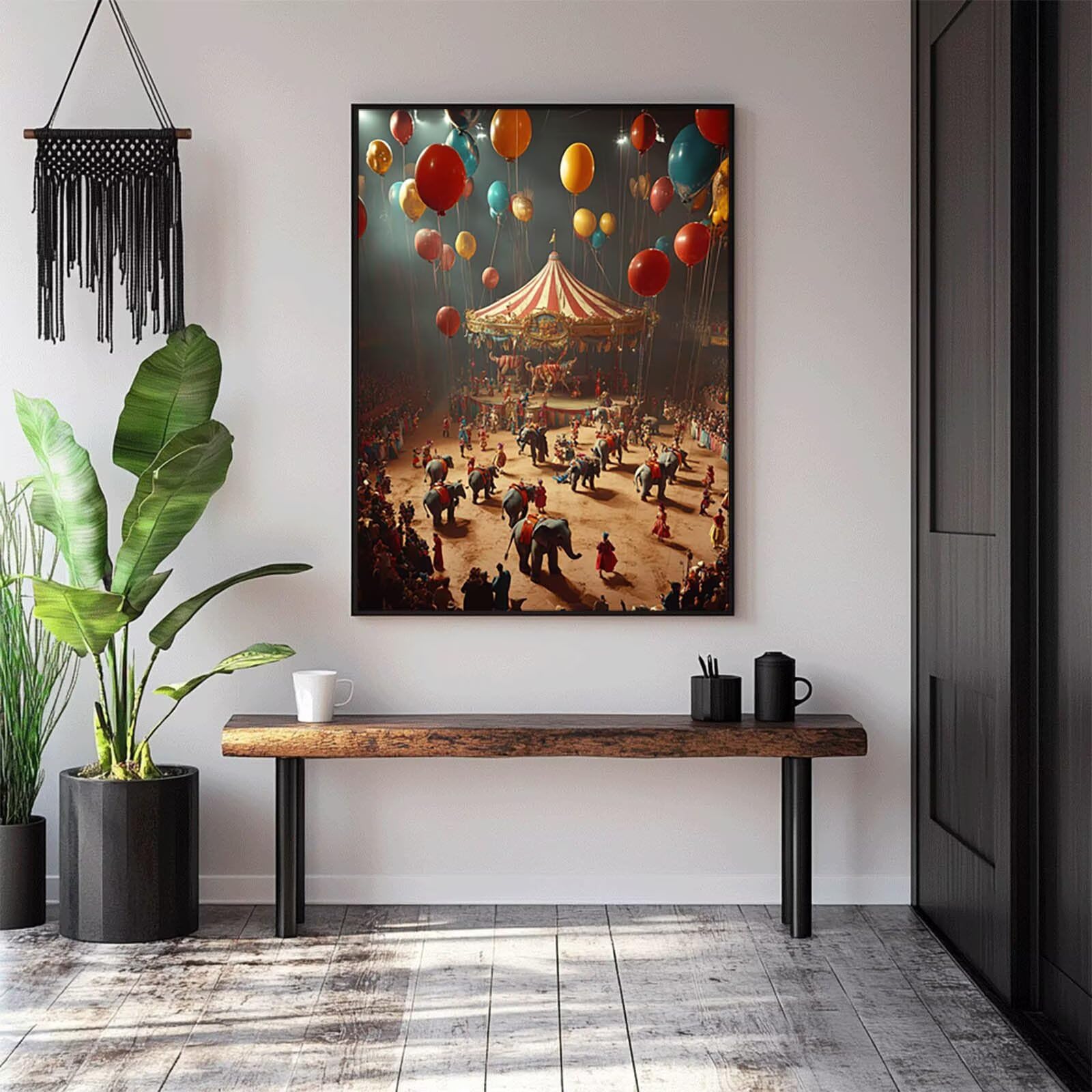 5D DIY diamentowy obraz cyrkowy zestaw do malowania diamentami dla dorosłych i dzieci pełny balon diamentowy obraz krzyż Embroidery łatwy dla początkujących, sztuka kryształowa dekoracja ścienna