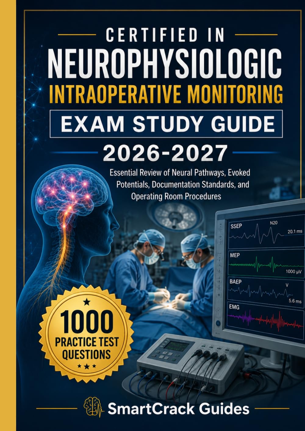 CERTIFIED IN NEUROPHYSIOLOGIC INTRAOPERATIVE MONITORING EXAM STUDY GUIDE 2026-2027: Essential Review of Neural Pathways, Evoked Potentials, Documentation Standards, and Operating Room Procedures