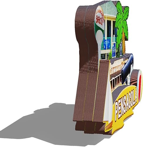 Miniatura 2 de Imán de madera de Pensacola de Estados Unidos 3D para nevera, recuerdos coleccionables, decoración hecha a mano, artesanías 2