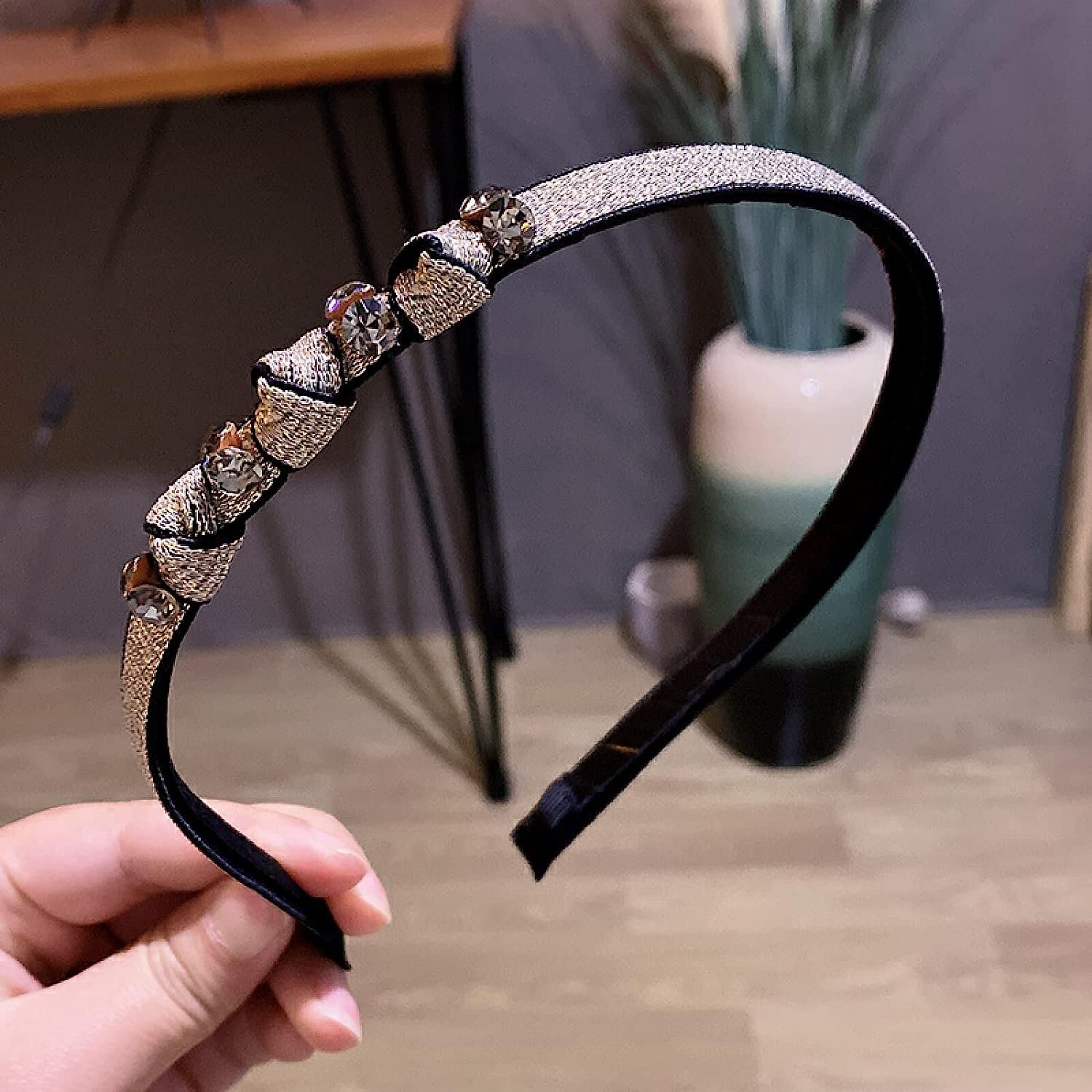 Diademas para mujer,cintas para el pelo, Diadema con banda for el cabello for mujer, red simple, roja con temperamento de diamante, horquilla for adulto, flequillo salvaje, horquilla fina, diadema, pl