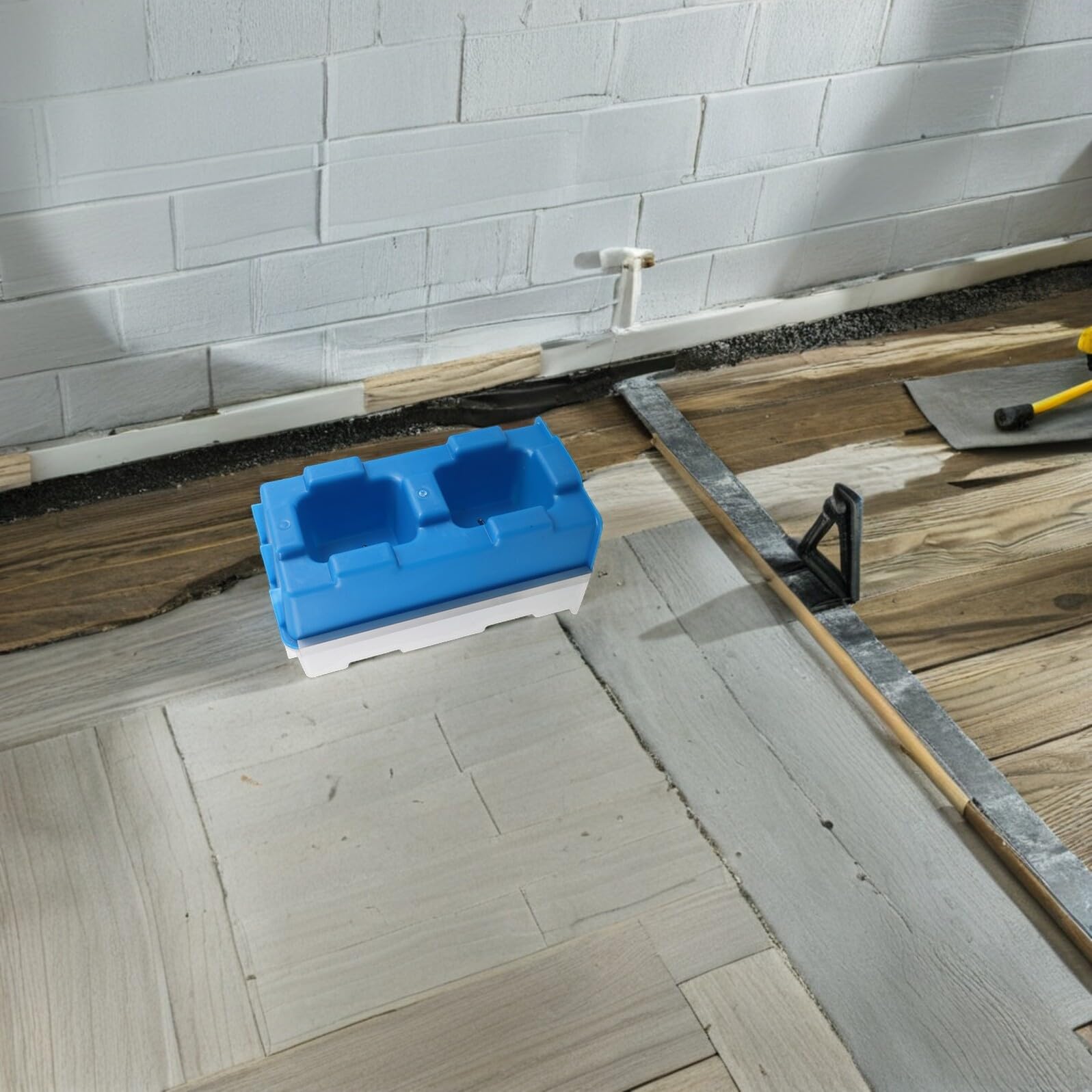 Molde de Ladrillo de Cemento Entrelazado de Plástico Reutilizable | Uso en Interior y Construcción, Pieza Entrelazada para Albañilería, Formato Apto para Obra