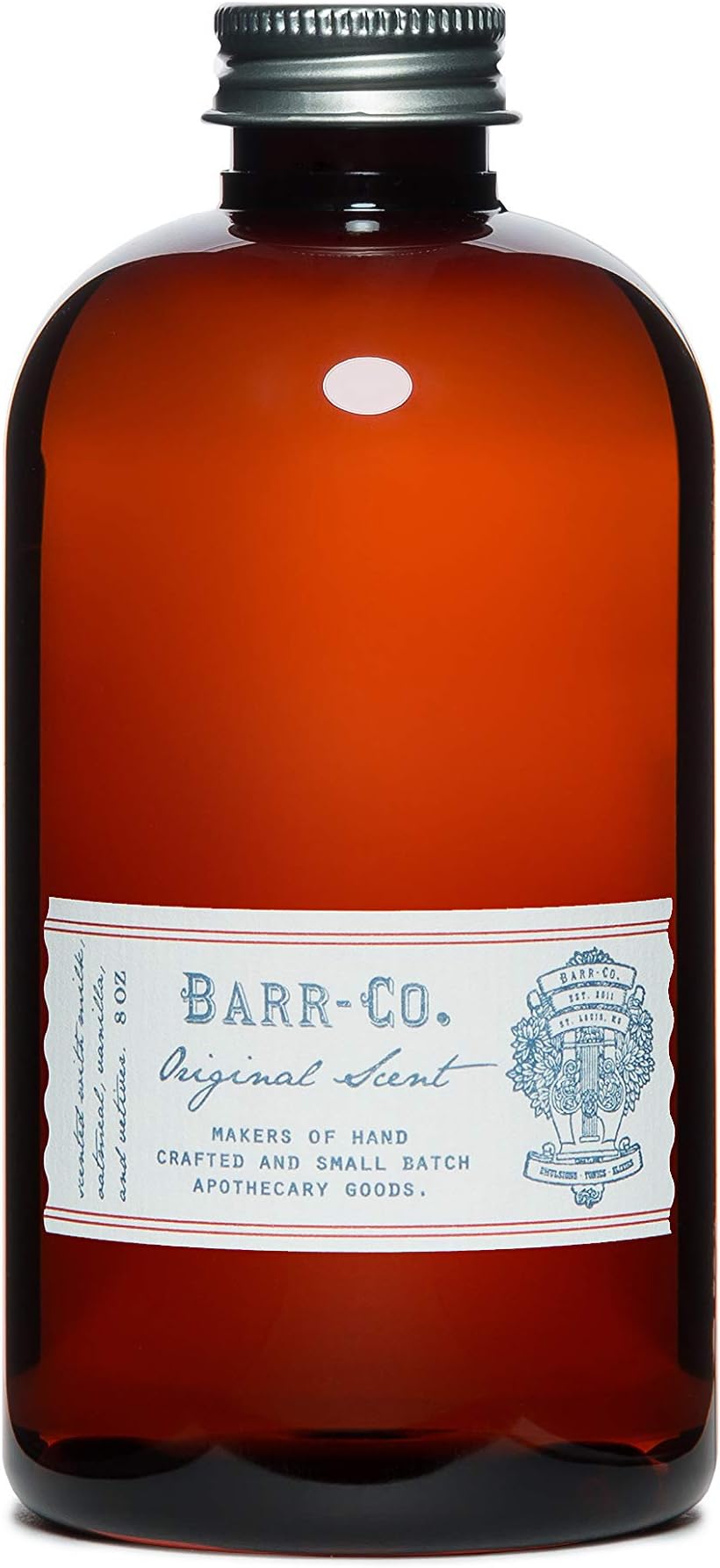 Barr Co. Original Scent Reed Diffuser Refill, A Dreamy Milk, Oat, Vetiver & Vanilla Aroma Scented Diffusers for Home, All-Natural Fragrance for Women & Men, 8 fl oz