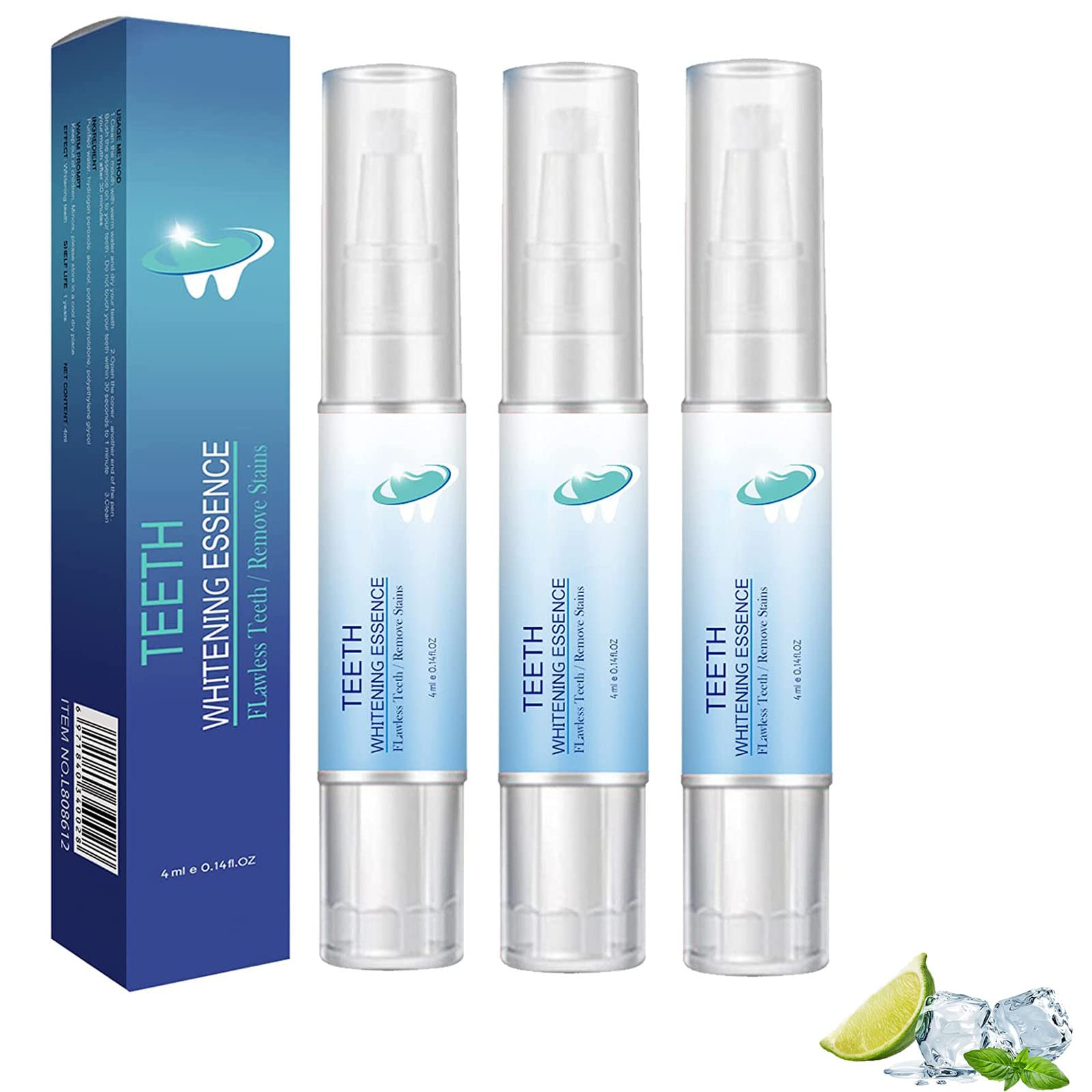 3PCs Frosty Neptune Teeth Whitening Pen,Teeth Whitening Essence,Teeth Whitening Gel,Teeth Stain Remover to Whiten Teeth,Intensive Stain Removal Teeth Reduce Yellowing