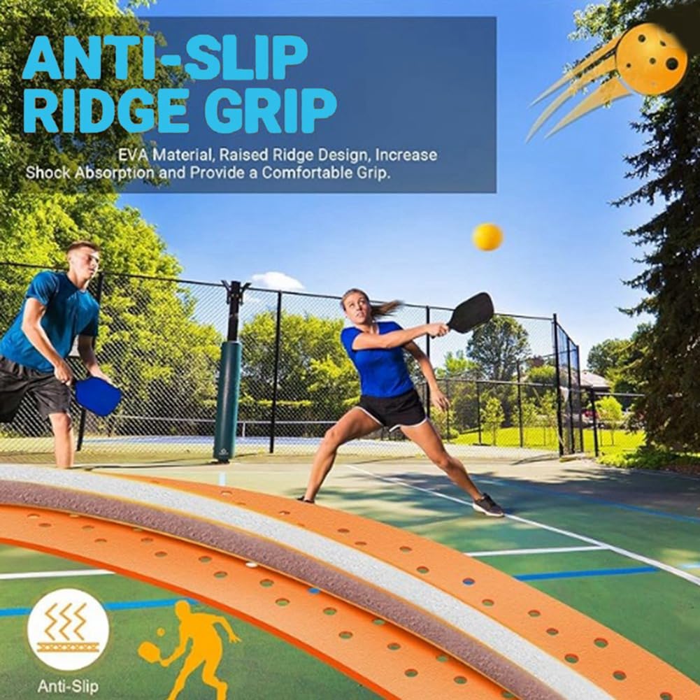 Lot de 2 grips pour raquette de pickleball avec surgrip surélevé pour pickleball