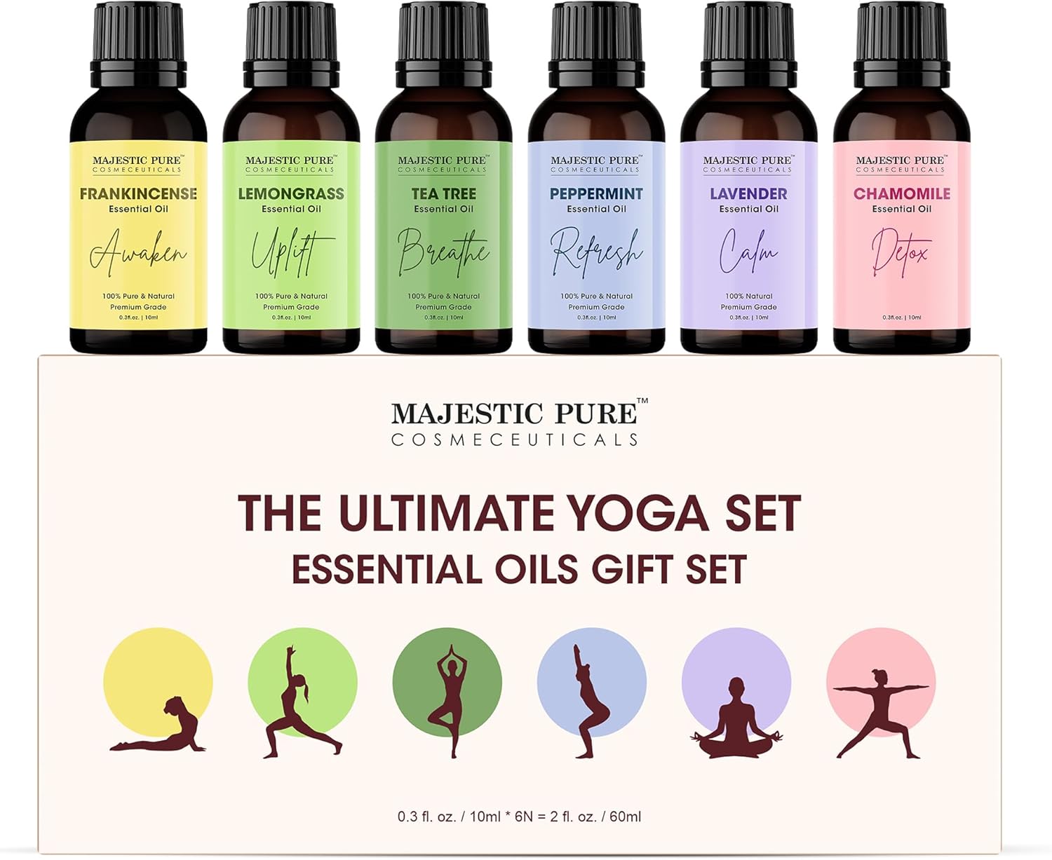 Majestic Pure, Yoga Essential Oil Gift Set... Majestic Pure, Yoga Essential Oil Gift Set...