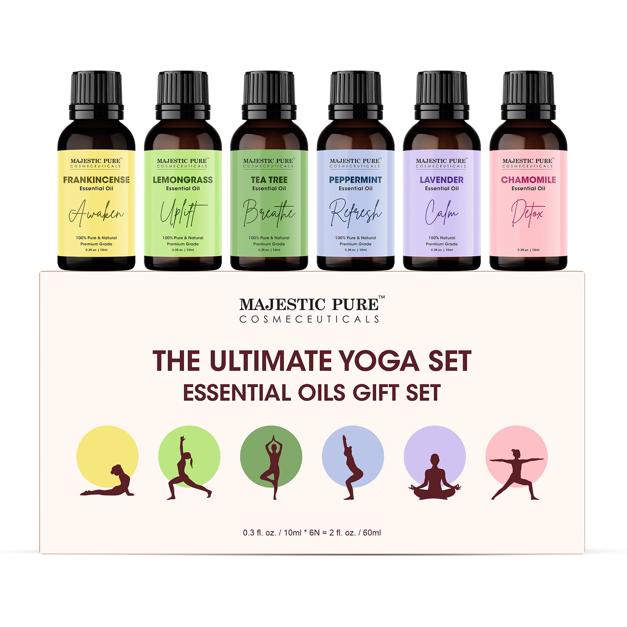 Amazon.com: Majestic Pure, Yoga Essential Oil Gift Set | 100% Pure