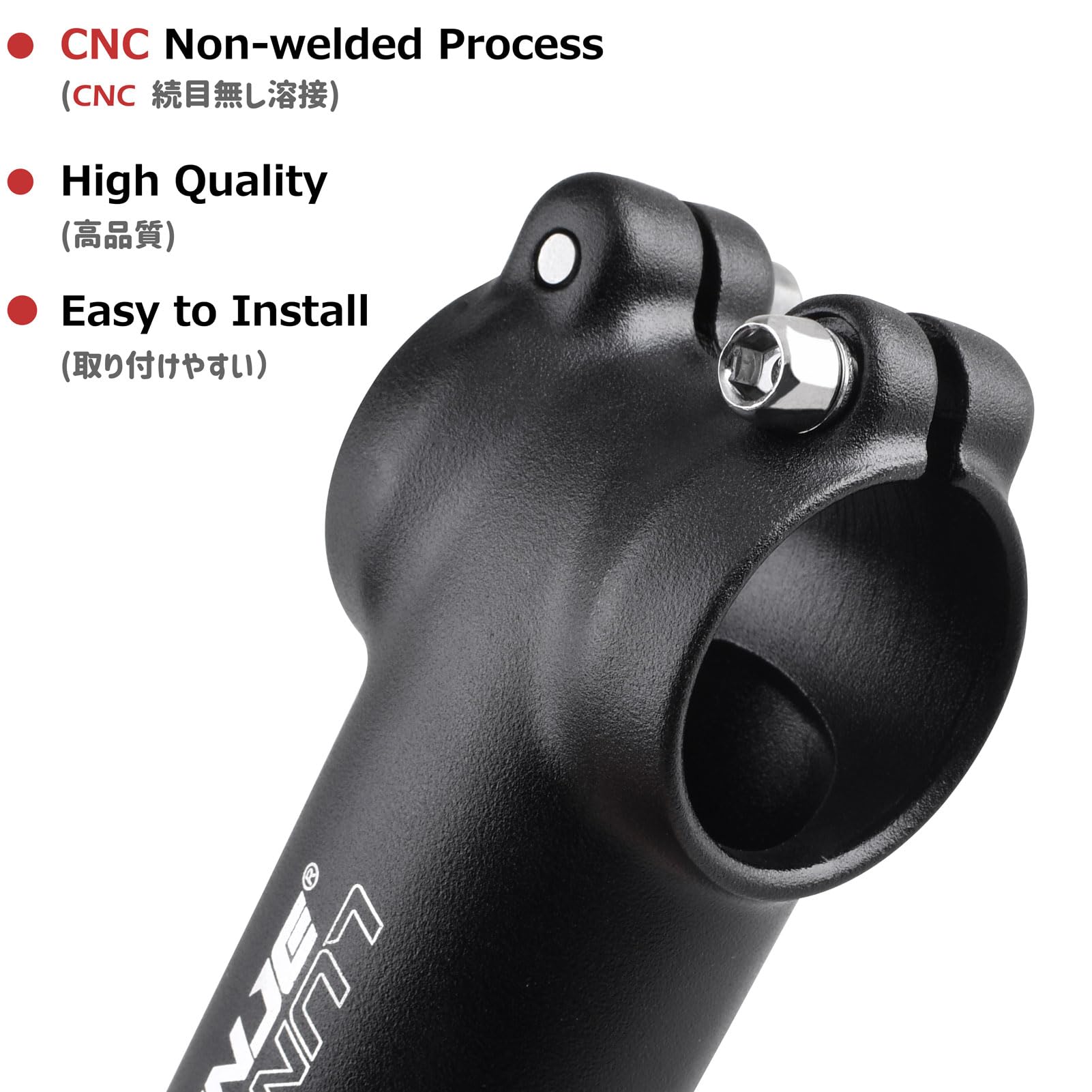 Potence Vélo Azarxis 31.8mm - 7 Degrés, 60-120mm, Alliage Aluminium Pour VTT/Route
