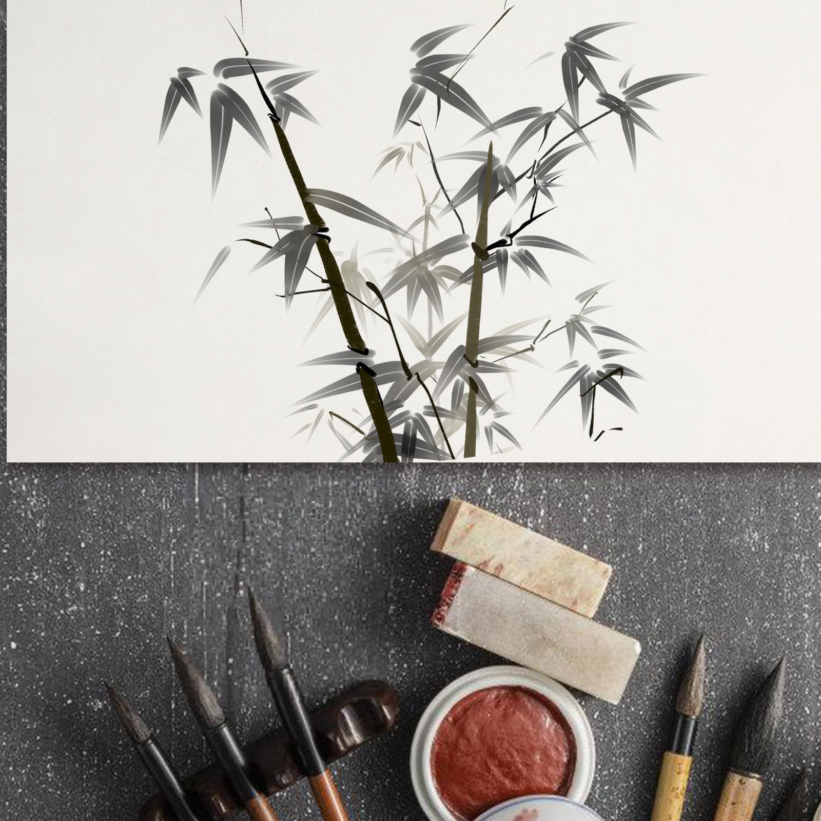 Rolka papieru do kaligrafii Sumi Ink Wash Painting, silna absorpcja atramentu do pisania pędzlem i chińskiej kaligrafii, idealna dla artystów i studentów