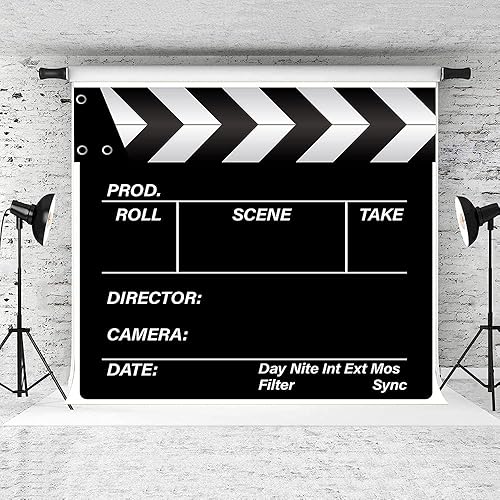 Miniatura 2 de EMTOBT Telón de fondo de tablero de película de película de 7 x 5 pies, accesorio de tablilla de madera, accesorios de fondo, espectáculo de