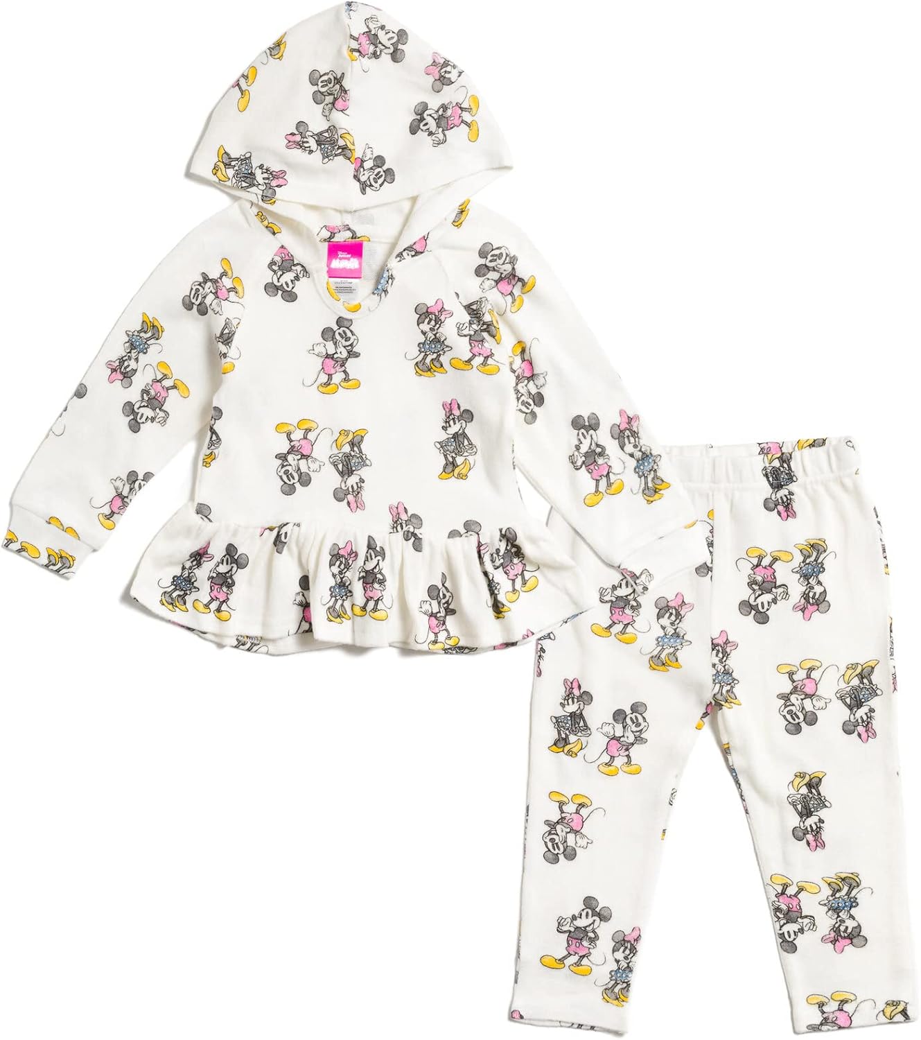 Disney Mickey Mouse Donald Duck Pluto Minnie Mouse Pullover Hoodie and Pants Outfit Set Newborn to Toddler