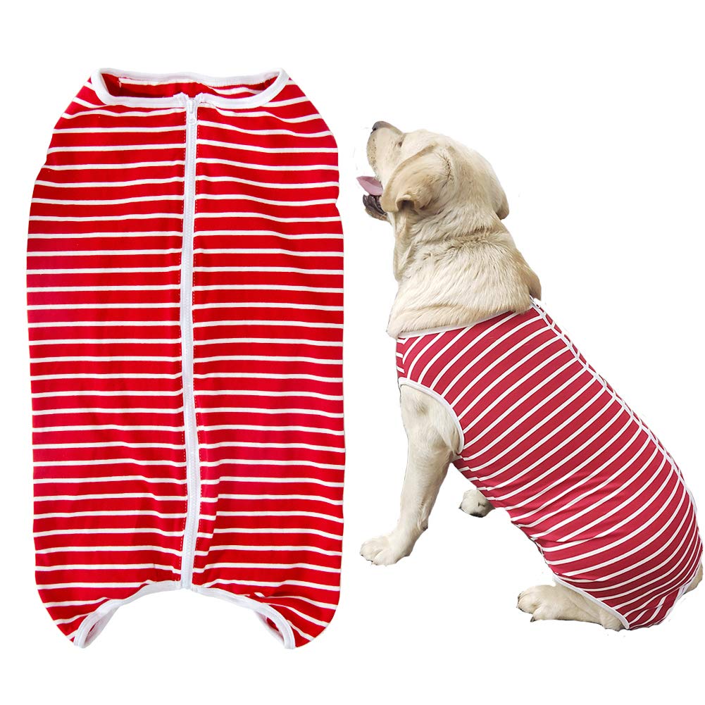 PET 大型犬 中型犬 服 術後服 術後ウェア 術後カバー服 犬用品 保護服 雄 雌兼用 避妊 離乳 傷口保護 皮膚病 通気