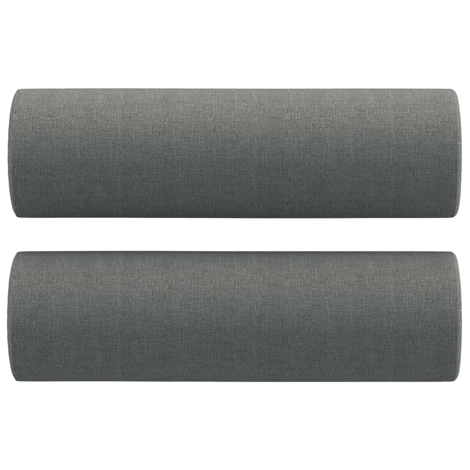 3-częściowy komplet sofy z poduszkami, ciemnoszary, materiał sofa narożna z funkcją spania - 3201625