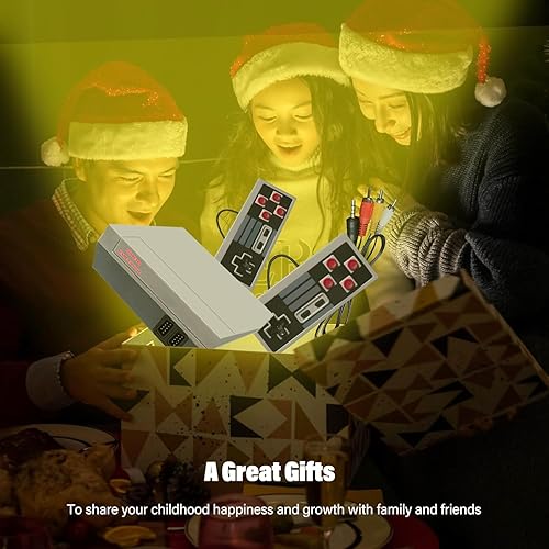 Miniatura 6 de Hqeeun 620 Retro Game Console, 8-Bit Classic Video Gaming Consoles Built-in with 620 Games and 2 Controllers for Christmas Birthday Gifts- HDMI and