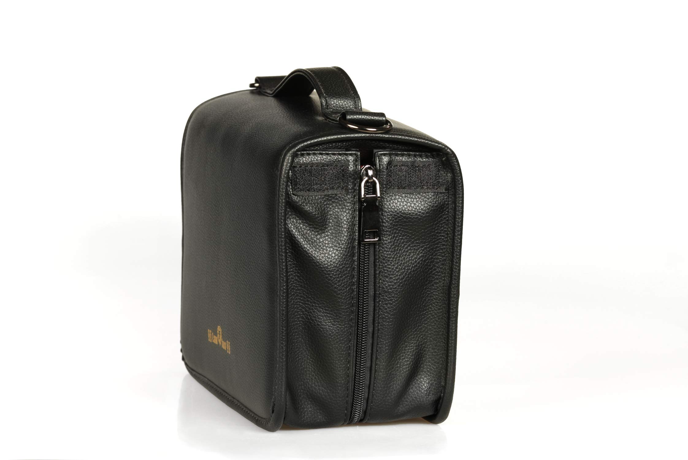 Habersack Tasche (auch für XL), Schönfelder Tasche, regenfest, aus Kunst-Leder, in Schwarz, mit Buchstütze aus Acryl, praktisch und stilvoll
