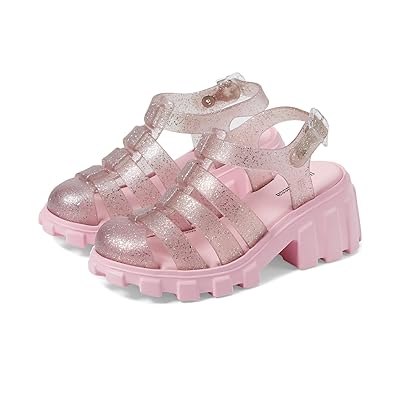 Mini Melissa Megan Kids (Little Kid/Big Kid) Girls Shoes Pink/Glitter Pink