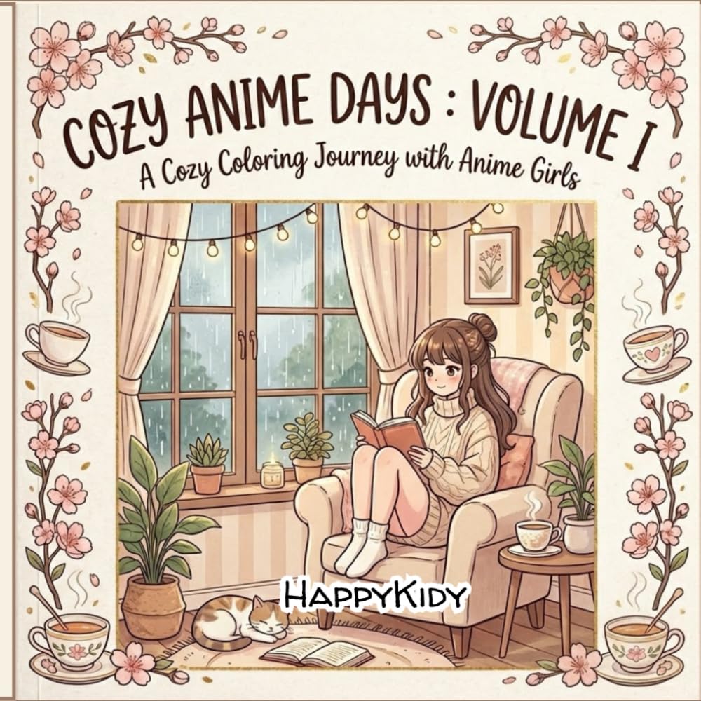 COZY ANIME DAYS : VOLUME I: A Cozy Coloring Journey with Anime Girls
